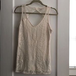 Lace Top with keyhole back